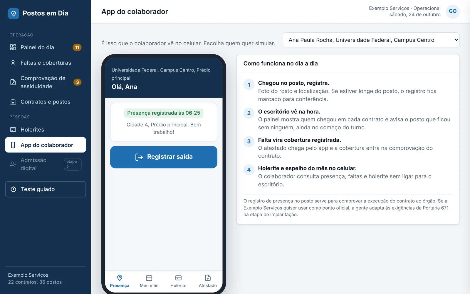 Comprovação de assiduidade nos postos: como provar ao fiscal que o posto foi coberto todos os dias
